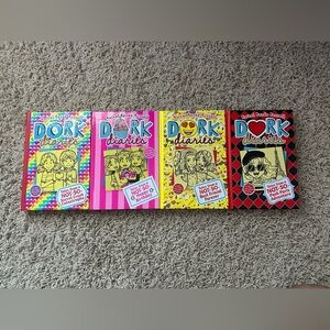 Dork Diaries Hardcover Books 12, 13, 14, and 15